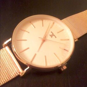 NWOT Rose gold stainless steel watch