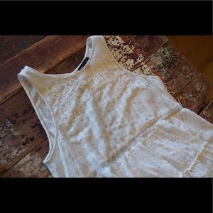 American Eagle Cream Embroidered Top