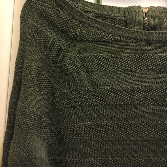 Olive green sweater. - Picture 2 of 3