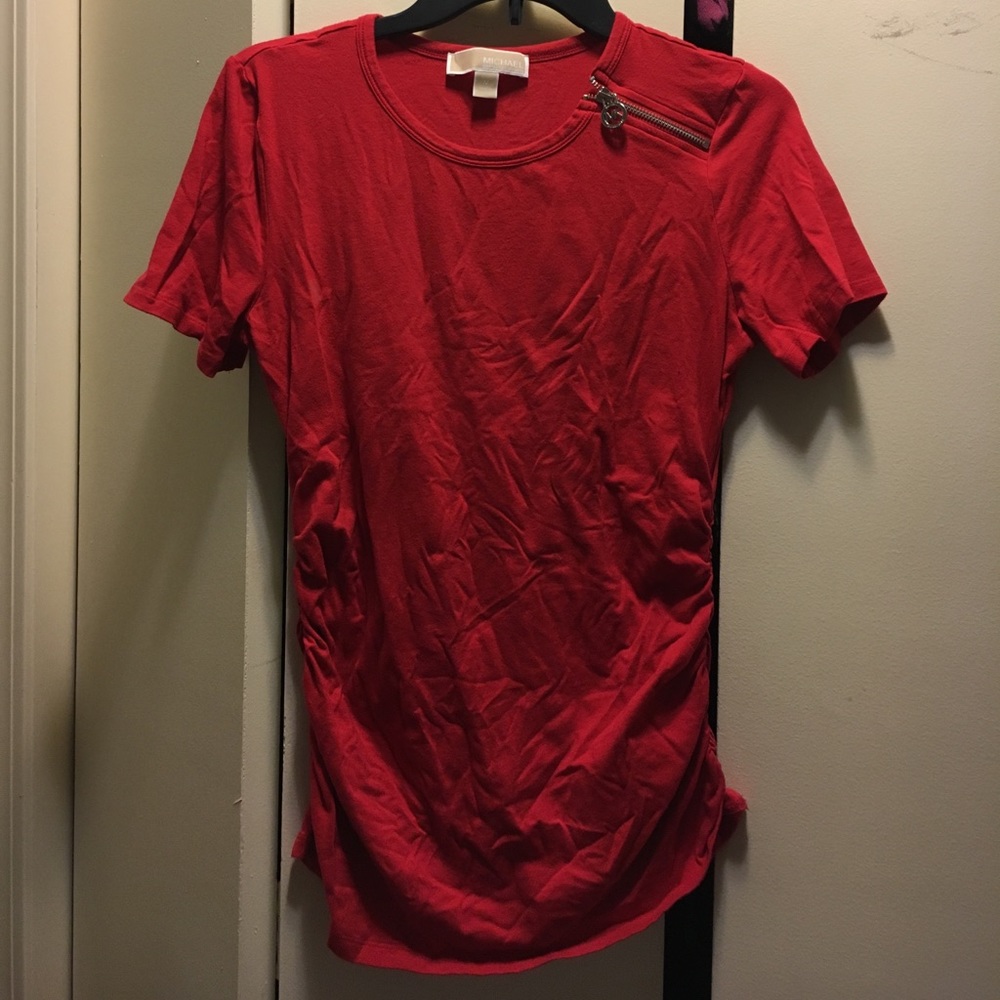 Red Michael Kors shirt