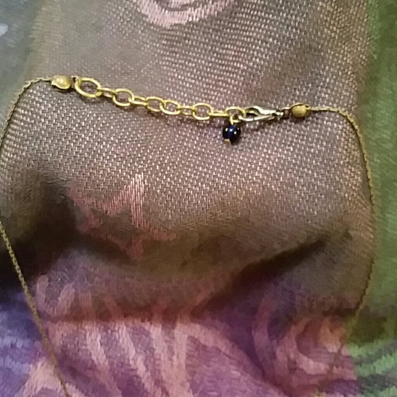 Boho brass and beads adjustable necklack - Picture 3 of 3