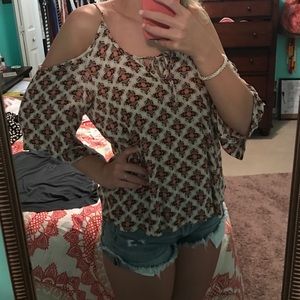 Cold shoulder top