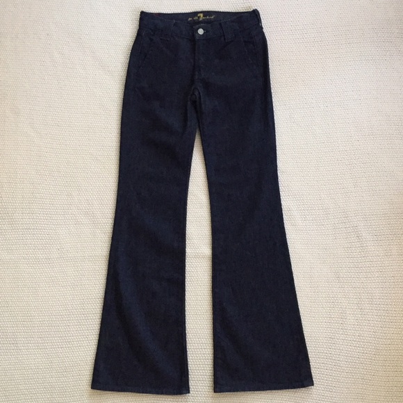 7 For All Mankind Denim - 7 For All Mankind Dark Wash Trousers