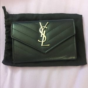 SOLD！YSL Monogram Small Envelope Wallet