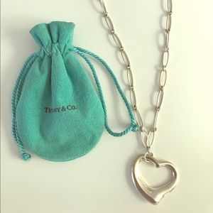 Authentic Tiffany & Co. Open Heart Necklace