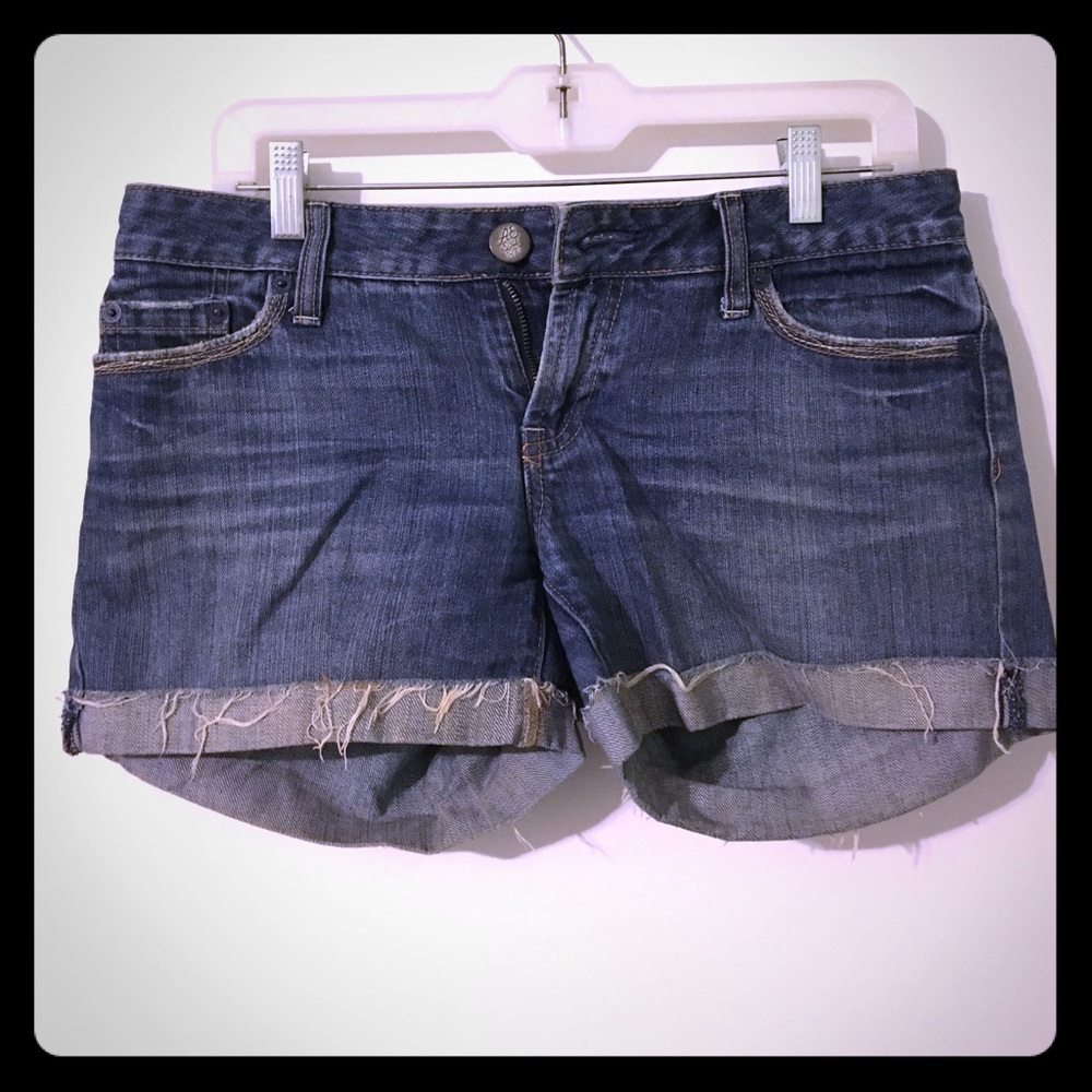 American Eagle Cuffed Denim Shorts