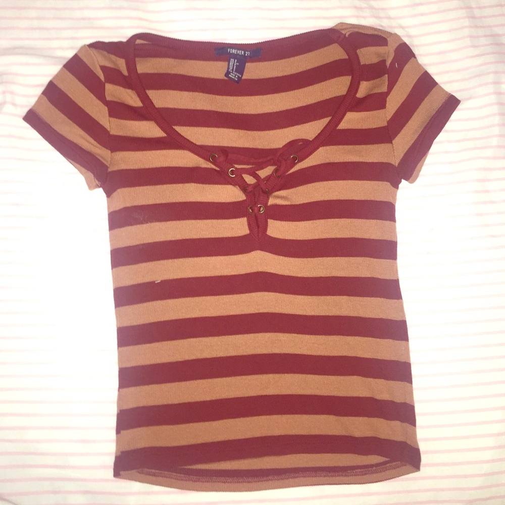 🍂Sexy Ribbed Lace Up Top 🍂