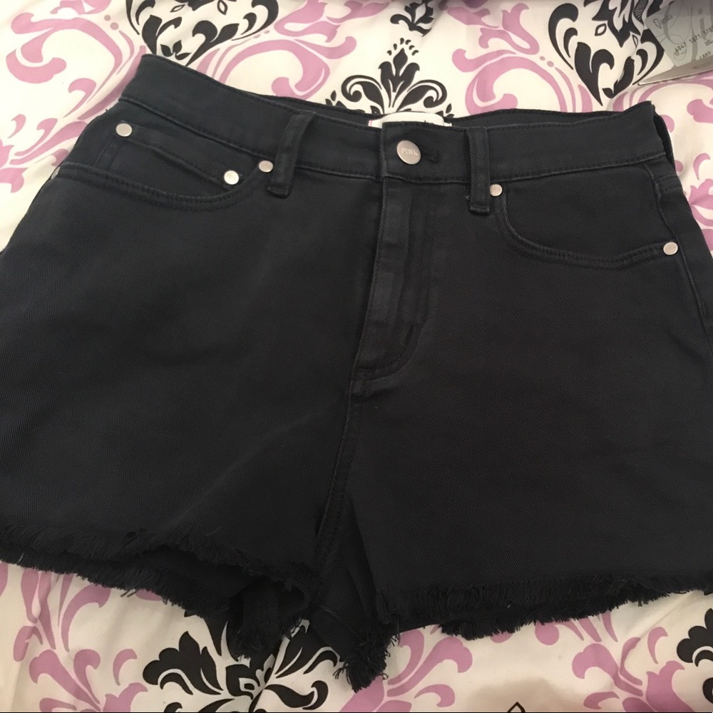 Black Jean shorts