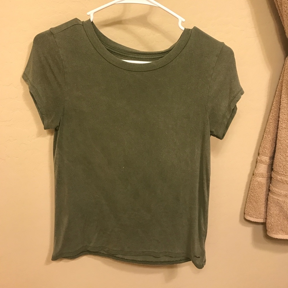 army green basic tee