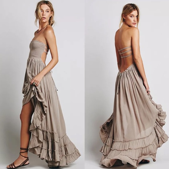 Blue Summer Maxi DRESS Beach Halter Extratropical - Picture 4 of 5
