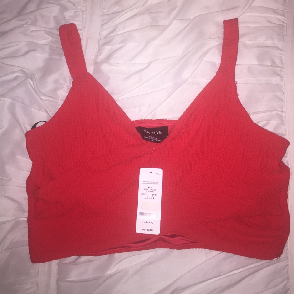 ⭐️✨3 for$20 ✨⭐️❤️Bebe crop top size large❤️ - Picture 7 of 9