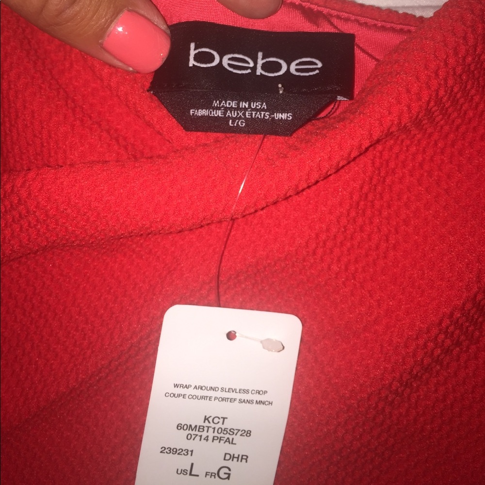 ⭐️✨3 for$20 ✨⭐️❤️Bebe crop top size large❤️ - Picture 8 of 9