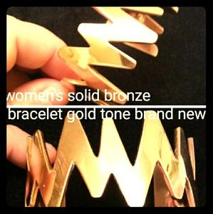 Women's brand NEW solid heavy bronze bracelet
