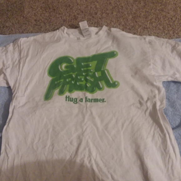 OHIO T-SHIRT GET FRESH HUG A FARMER..XL LOVE IT - Picture 1 of 3