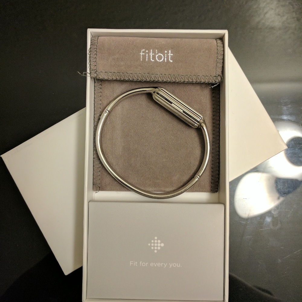 Fitbit Flex 2 Silver Bangle Bracelet
