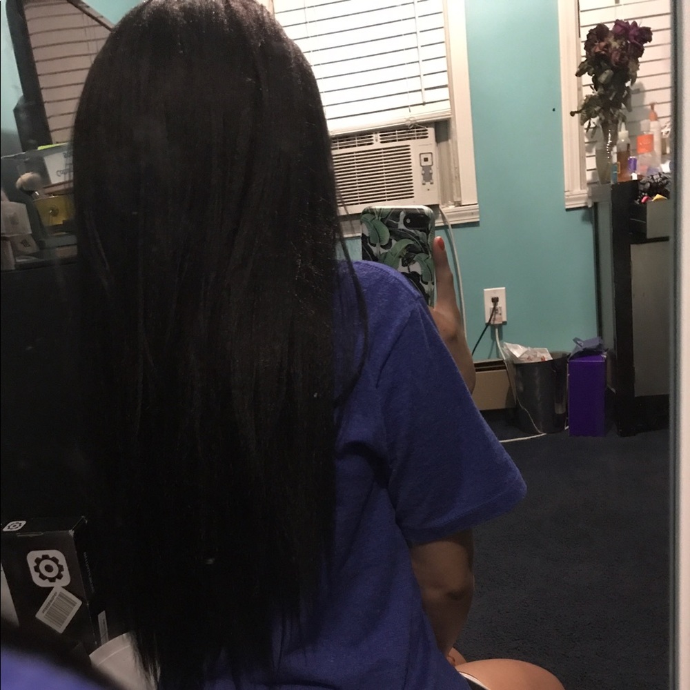 DARK BROWN Lace Frontal Wig 28 inches