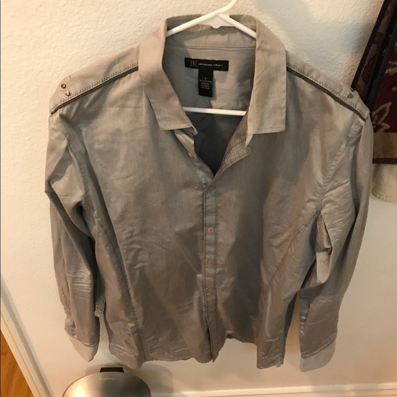 Designer Inc Gray Style Shirt - Picture 1 of 4