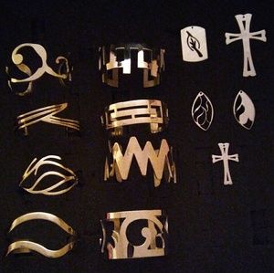 Women's titanium bracelets and pendants