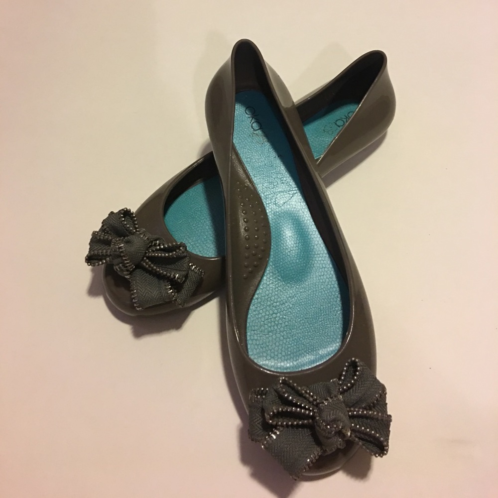 Oka B Gray Ballet Flats