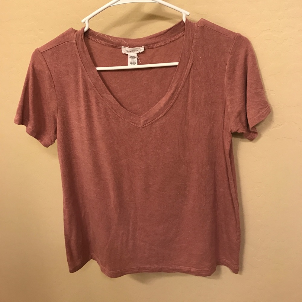 pink v neck