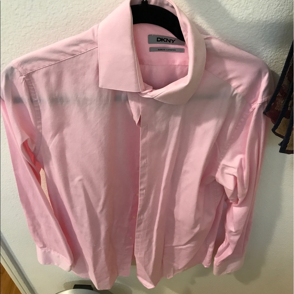 Slim Fit DKNYC Pink Dress Shirt