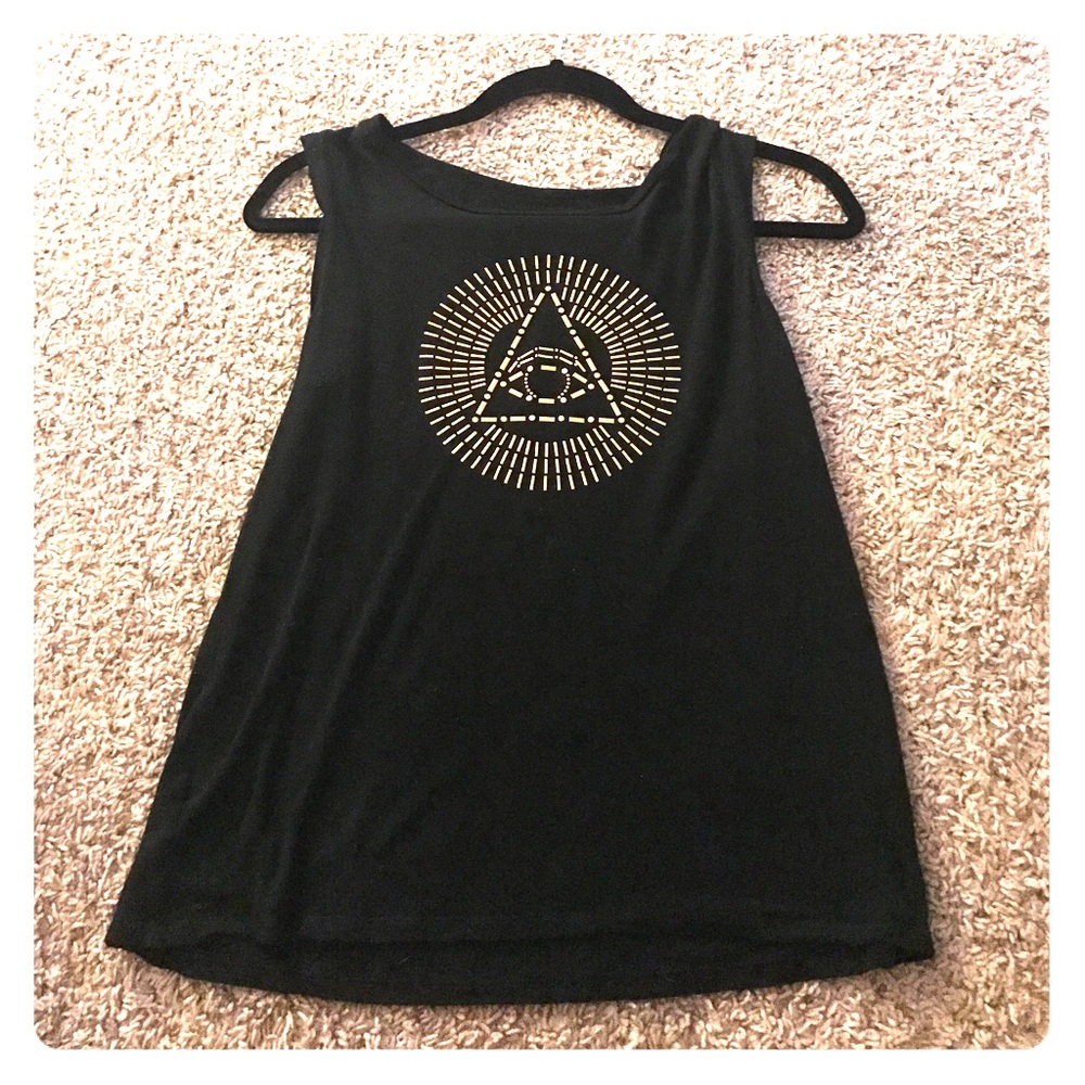 Perfect condition, gold jeweled tank top