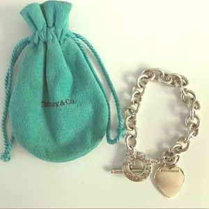 Authentic Tiffany & Co. Heart Toggle Bracelet