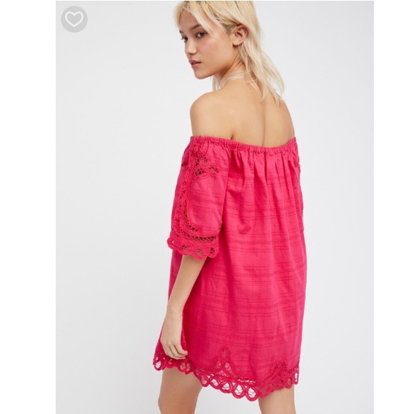 Free People Battenburg Off-The-Shoulder Mini Dress - Picture 2 of 4