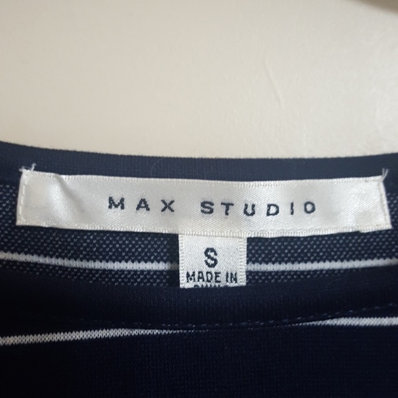 NWOT MAX STUDIO 2 PIECE DRESS BLUE AND WHITE - Picture 4 of 5