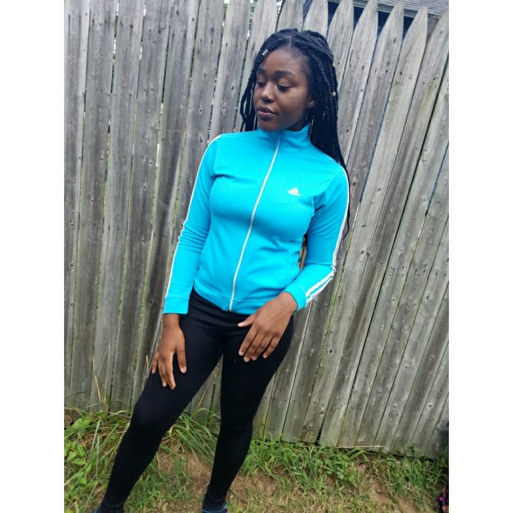 |Adidas| Bright Blue Light Jacket