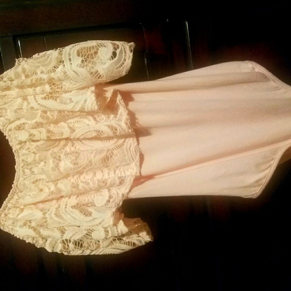 Pen Paper Nordstrom Off-the-Shoulder Pink BodySuit - Picture 5 of 5