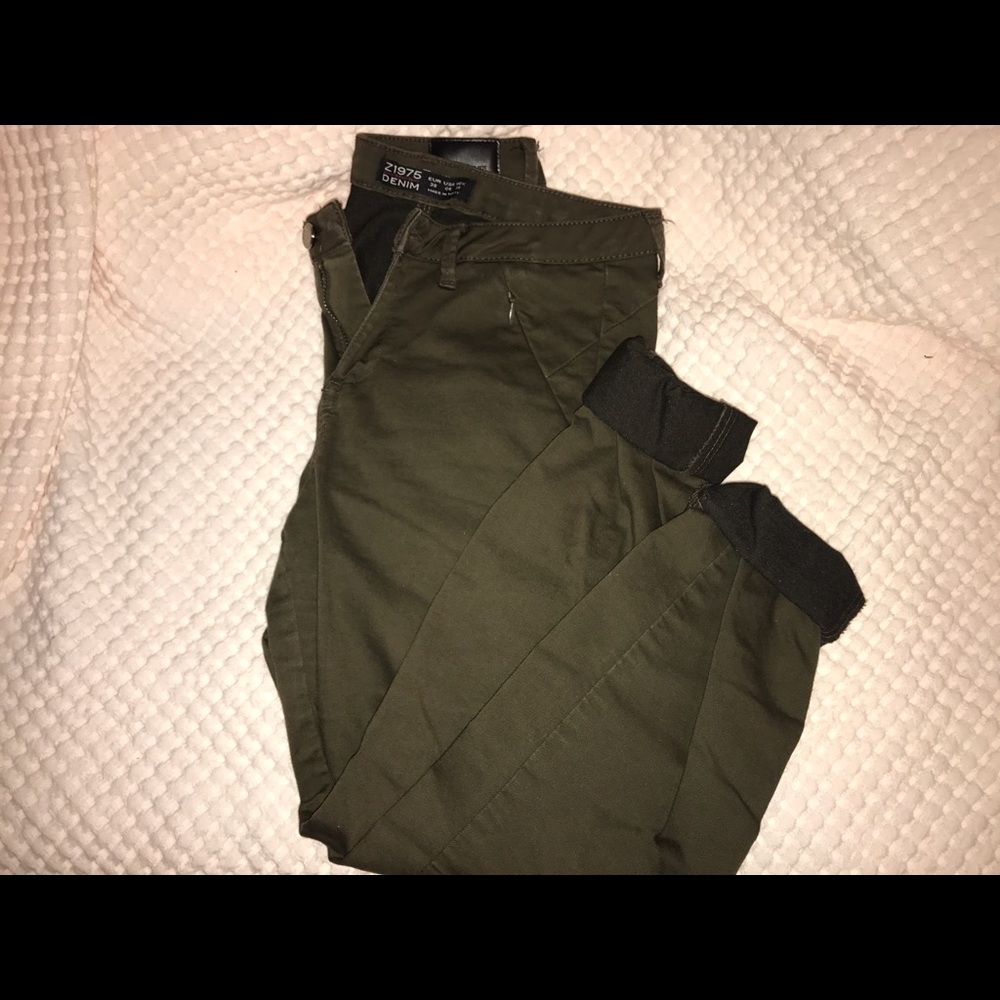 Zara 1975 Denim in Olive