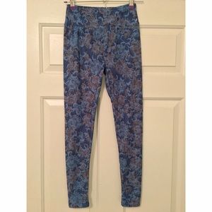 RARE LuLaRoe Flower Print Leggings OS NWOT
