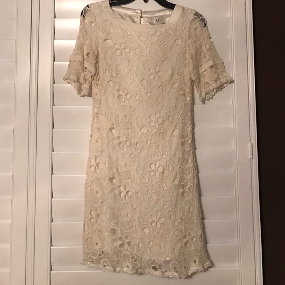 cream dress