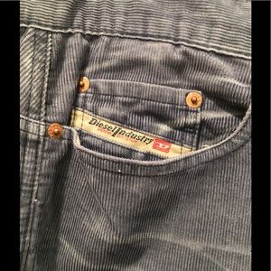 Diesel Lightweight Corduroy Jeans Faded Blue