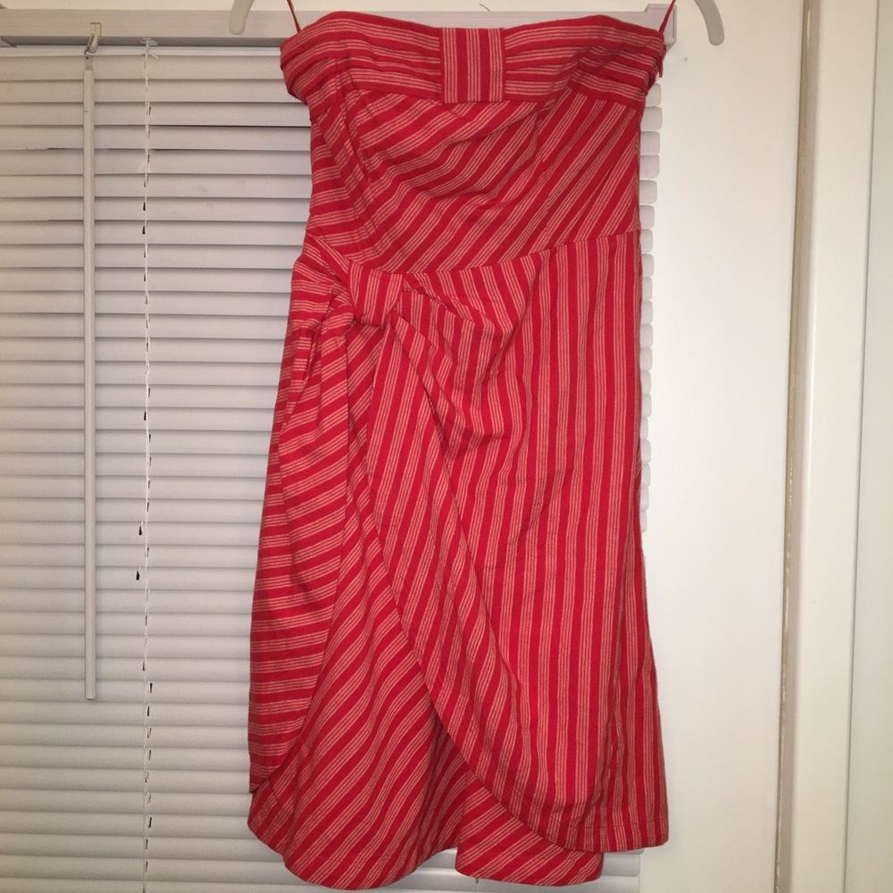 Anthropologie strapless red sundress. New w tags.