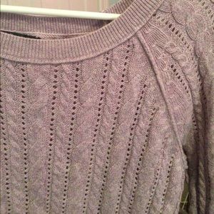 American eagle cable knit 3/4 sleeve sweater