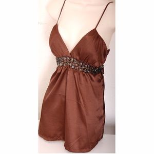 XXI forever 21 sexy brown cami top S