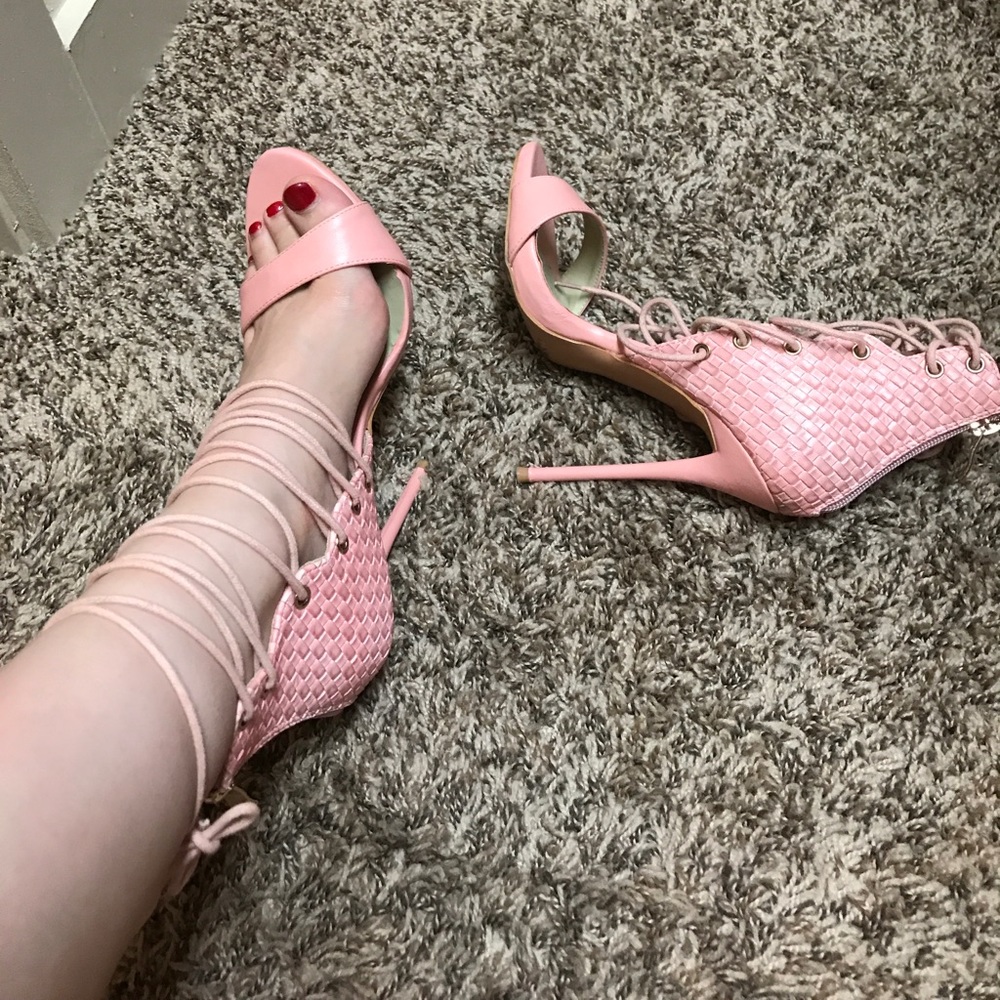 Lolashoetique lace up heels