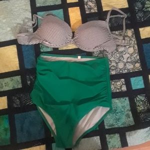 Vintage high waist bikini