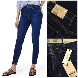 Jamie High Waist Ankle Grazer Skinny Jeans • 28x30