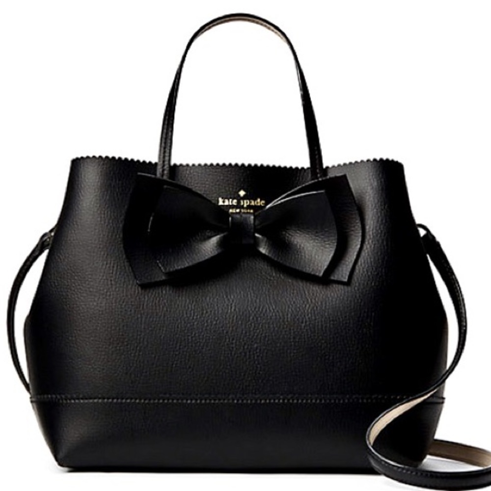 🆕KATE SPADE 🎀 Bow Vanderbilt Giorgia Purse Black