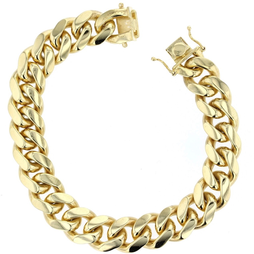 Silver Miami Cuban Link Bracelet 79 GRAMS - Picture 3 of 3