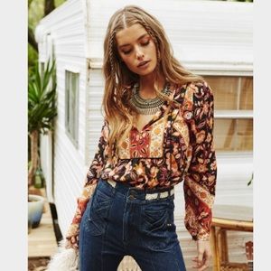 🌹HP🌹Spell Designs Lolita Blouse- 70's Rust