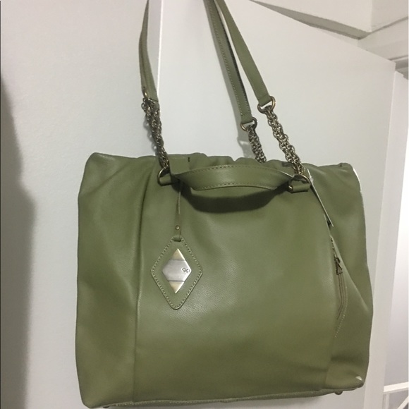 New large Rachel Zoe green olive handbag - Picture 4 of 8