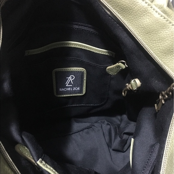 New large Rachel Zoe green olive handbag - Picture 5 of 8