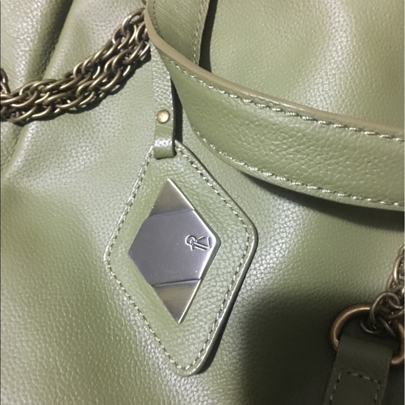 New large Rachel Zoe green olive handbag - Picture 6 of 8