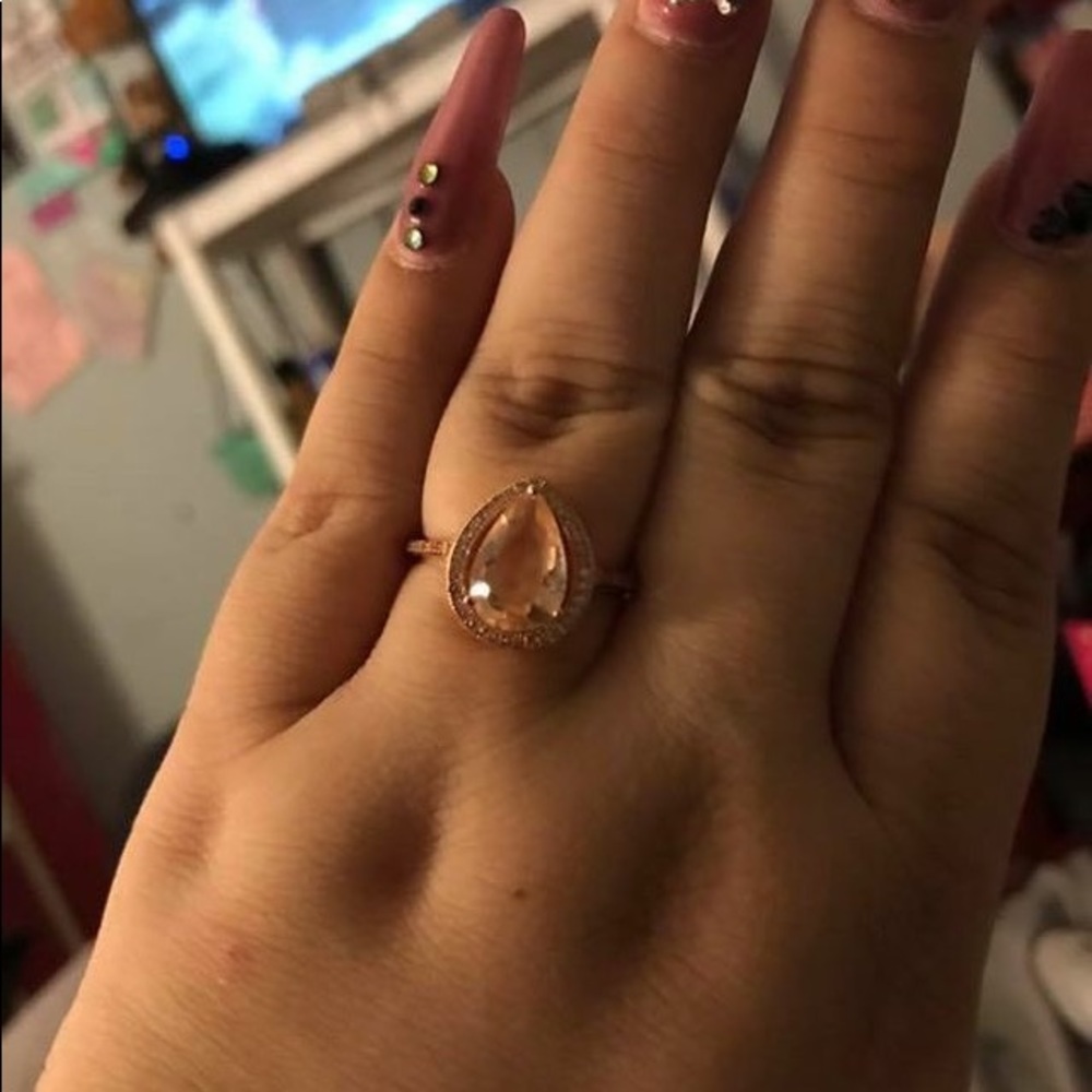 Size 10 Morganite ring