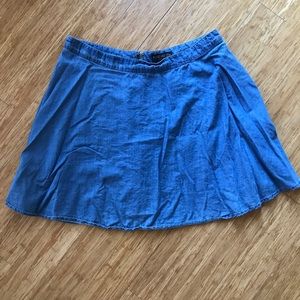 Forever 21 plus size denim skater skirt 2X
