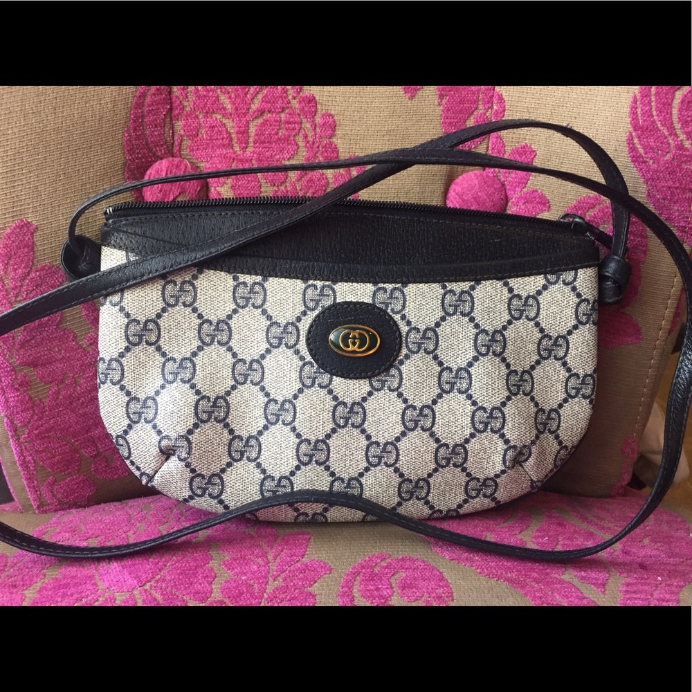 Authentic Vintage monogram Gucci Cross body